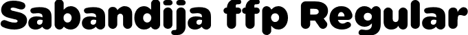 Sabandija ffp Regular font | Sabandija-font-ffp.otf