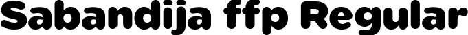 Sabandija ffp Regular font | Sabandija-font-ffp.ttf