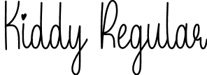 Kiddy Regular font | Kiddy.otf