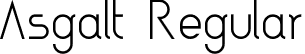 Asgalt Regular font | Asgalt-Regular.ttf