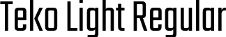 Teko Light Regular font | Teko-Light.ttf