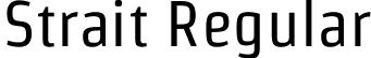 Strait Regular font | Strait-Regular.ttf