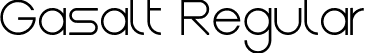 Gasalt Regular font | Gasalt-Regular.ttf