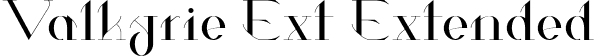 Valkyrie Ext Extended font | Valkyrie-Extended.ttf