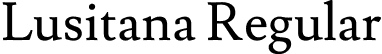 Lusitana Regular font | Lusitana-Regular.ttf