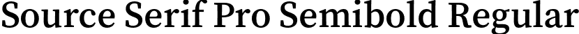 Source Serif Pro Semibold Regular font | SourceSerifPro-Semibold.otf