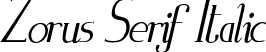 Zorus Serif Italic font | Zorus_Serif_Italic.otf