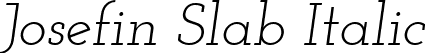 Josefin Slab Italic font | JosefinSlab-Italic.ttf