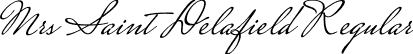 Mrs Saint Delafield Regular font | MrsSaintDelafield-Regular.ttf