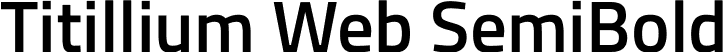 Titillium Web SemiBold font | TitilliumWeb-SemiBold.ttf