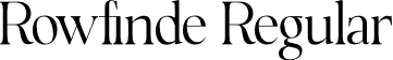 Rowfinde Regular font | Rowfinde.otf