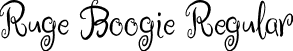 Ruge Boogie Regular font | RugeBoogie-Regular.ttf