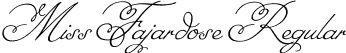 Miss Fajardose Regular font | MissFajardose-Regular.ttf