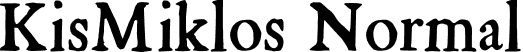 KisMiklos Normal font | KisMiklos.otf