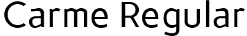 Carme Regular font | Carme-Regular.ttf