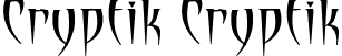 Cryptik Cryptik font | Cryptik.ttf