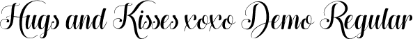 Hugs and Kisses xoxo Demo Regular font | Hugs & Kisses xoxo Demo.ttf