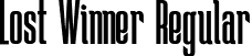 Lost Winner Regular font | LOSTW___.otf