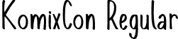 KomixCon Regular font | KomixCon 2.ttf