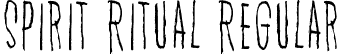 Spirit Ritual Regular font | Spirit Ritual.ttf