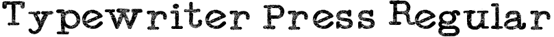 Typewriter Press Regular font | Typewriter Press.otf