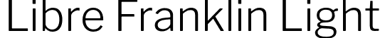 Libre Franklin Light font | LibreFranklin-Light.otf