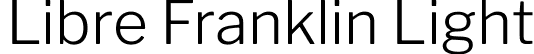 Libre Franklin Light font | LibreFranklin-Light.ttf