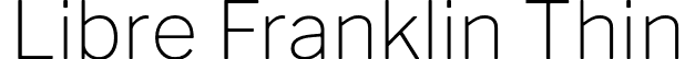 Libre Franklin Thin font | LibreFranklin-Thin.otf