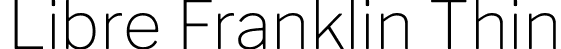 Libre Franklin Thin font | LibreFranklin-Thin.ttf