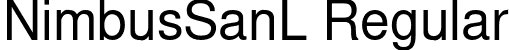 NimbusSanL Regular font | NimbusSanL-Reg.otf