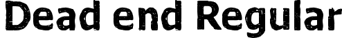 Dead end Regular font | Dead end.ttf