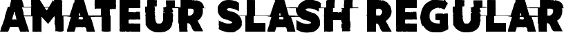 Amateur Slash Regular font | Amateur Slash.ttf