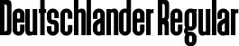 Deutschlander Regular font | Deutschlander.otf