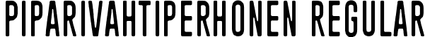 Piparivahtiperhonen Regular font | Piparivahtiperhonen.ttf