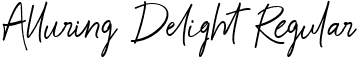 Alluring Delight Regular font | Alluring-Delight.ttf