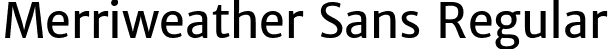 Merriweather Sans Regular font | MerriweatherSans-Regular.ttf