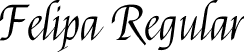 Felipa Regular font | Felipa-Regular.ttf