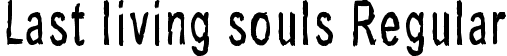 Last living souls Regular font | Last living souls.ttf