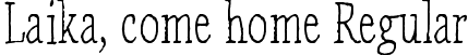 Laika, come home Regular font | Laika, come home.ttf