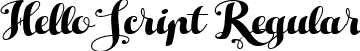 Hello Script Regular font | HelloScript TRIAL.ttf