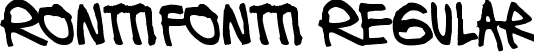 Ronttifontti Regular font | Ronttifontti2.ttf