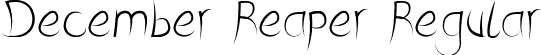 December Reaper Regular font | December Reaper.ttf