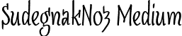 SudegnakNo3 Medium font | SudegnakNo3.otf