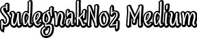 SudegnakNo2 Medium font | SudegnakNo2.otf