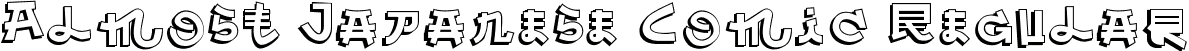 Almost Japanese Comic Regular font | Almost Japanese Comic.ttf