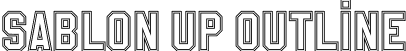 Sablon Up Outline font | Sablon_Up_Outline.otf