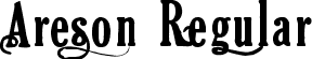 Areson Regular font | Areson.otf