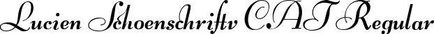 Lucien Schoenschriftv CAT Regular font | Lucian Schoenschrift CAT.ttf