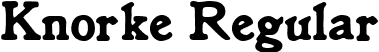 Knorke Regular font | Knorke.ttf