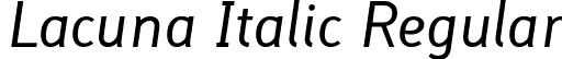 Lacuna Italic Regular font | lacuna-italic.ttf